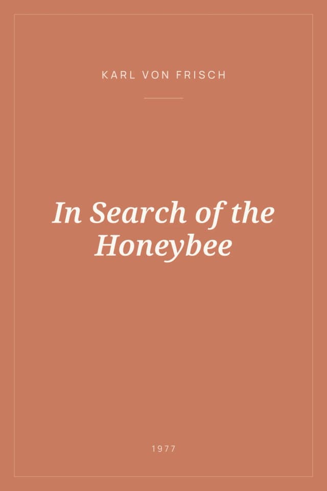 Portada de In Search of the Honeybee