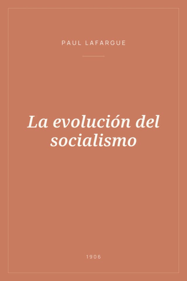 Portada de La evolución del socialismo