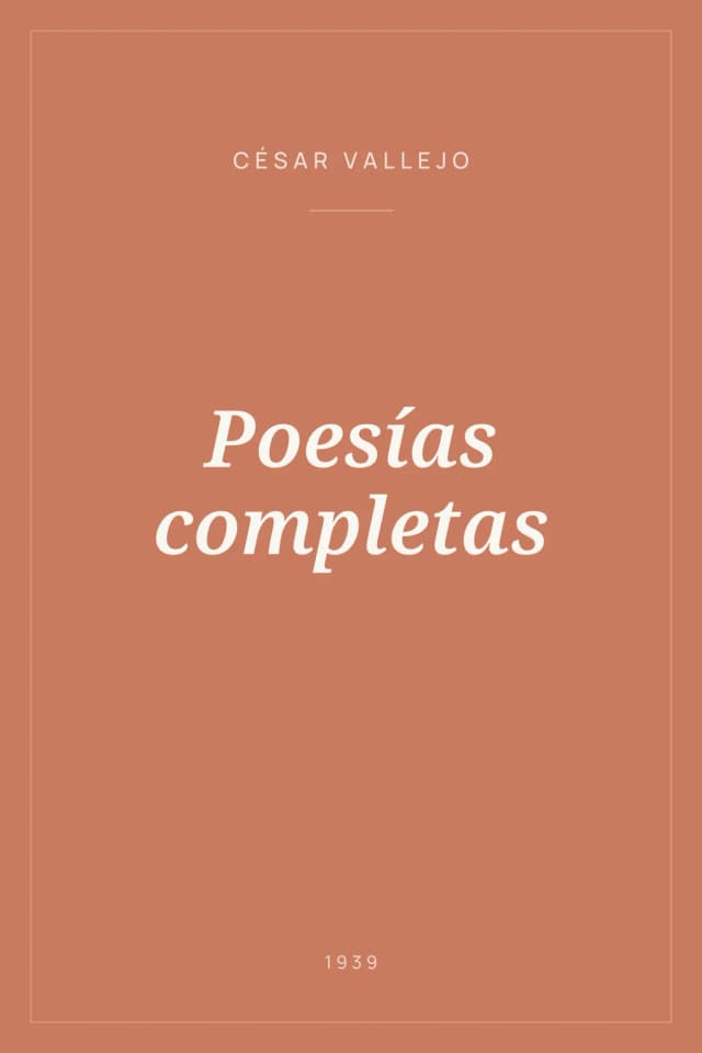 Portada de Poesías completas