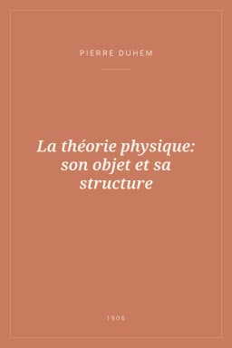 Portada de La théorie physique: son objet et sa structure