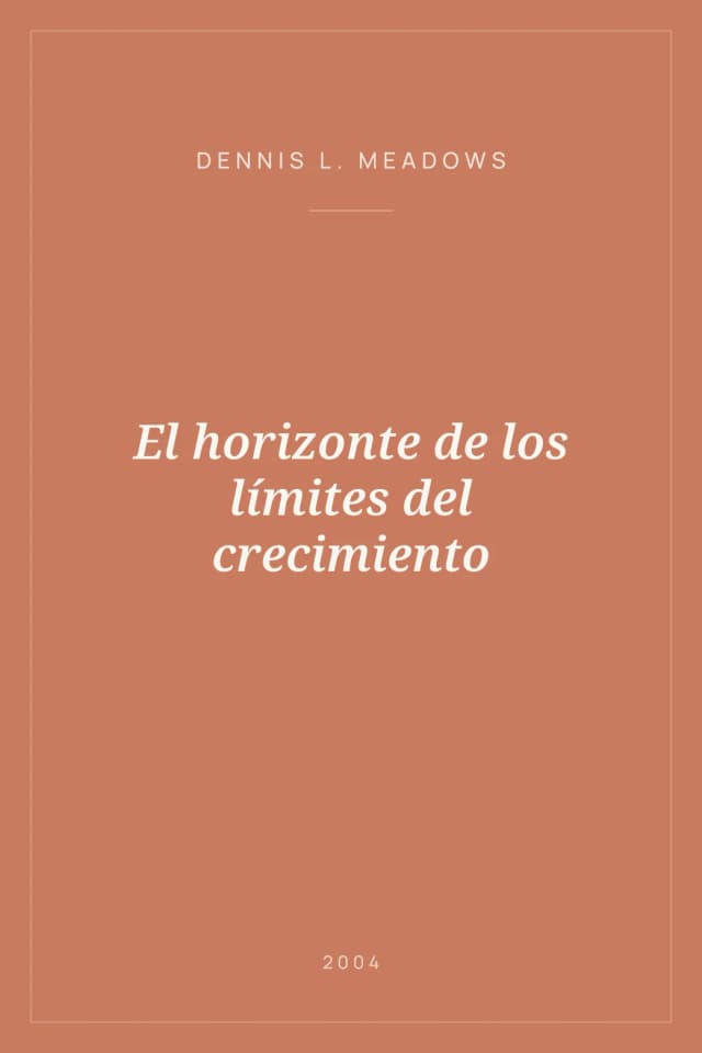 Portada de El horizonte de los límites del crecimiento