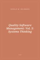 Portada de Quality Software Management: Vol. 3: Systems Thinking