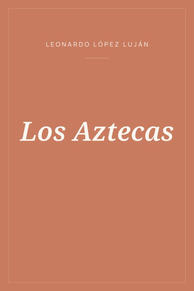 Portada de Los Aztecas