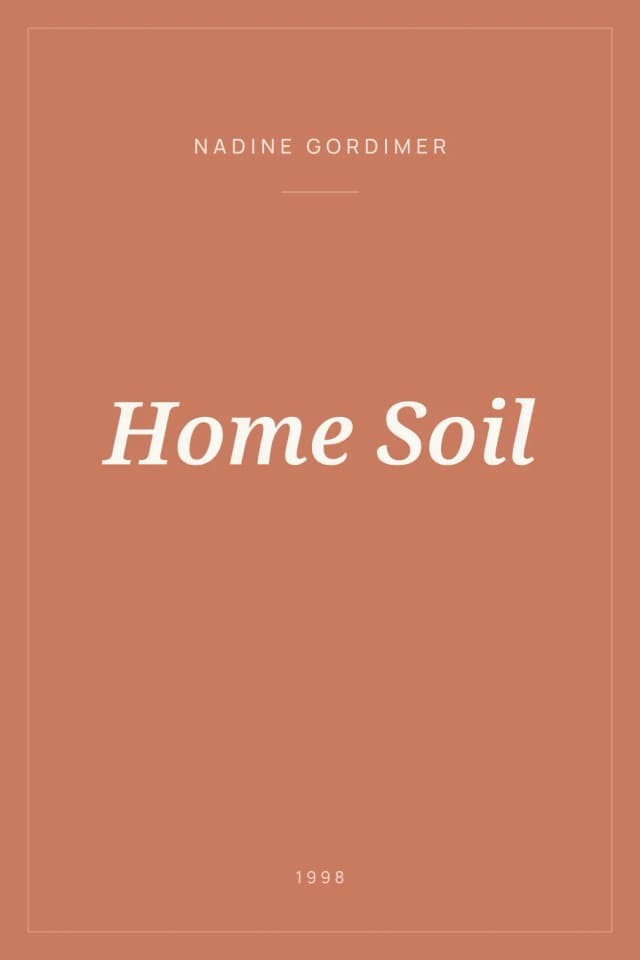 Portada de Home Soil