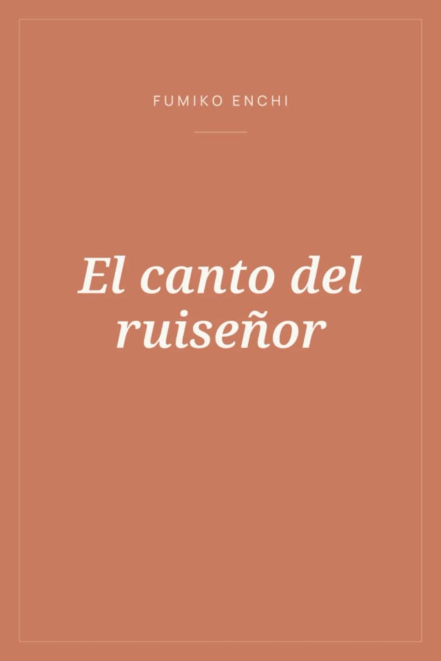 Portada de El canto del ruiseñor