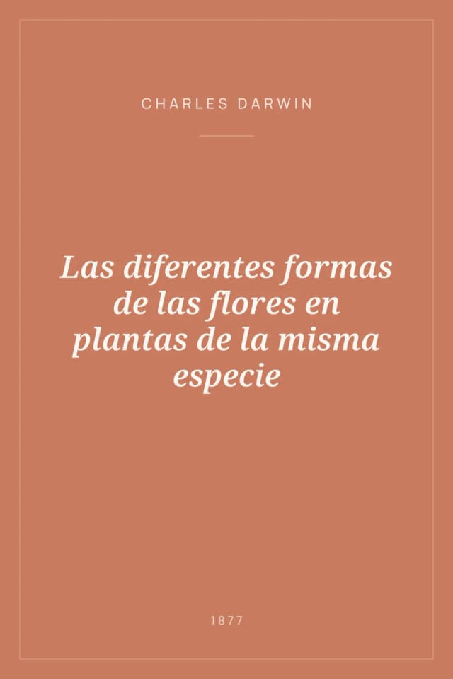 Portada de Las diferentes formas de las flores en plantas de la misma especie