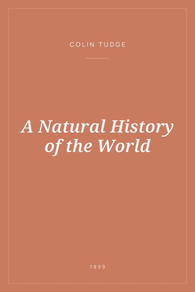 Portada de A Natural History of the World
