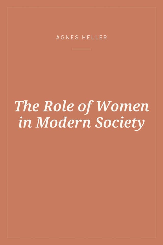 Portada de The Role of Women in Modern Society