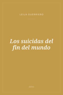 Portada de Los suicidas del fin del mundo