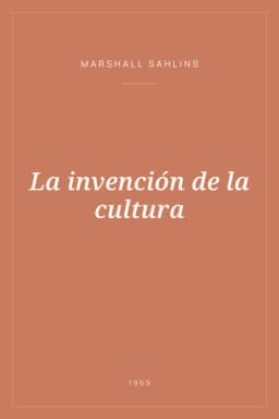 Portada de La invención de la cultura