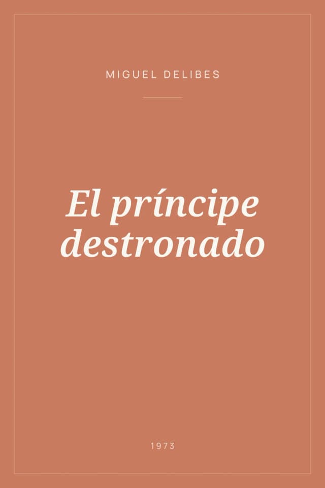 Portada de El príncipe destronado