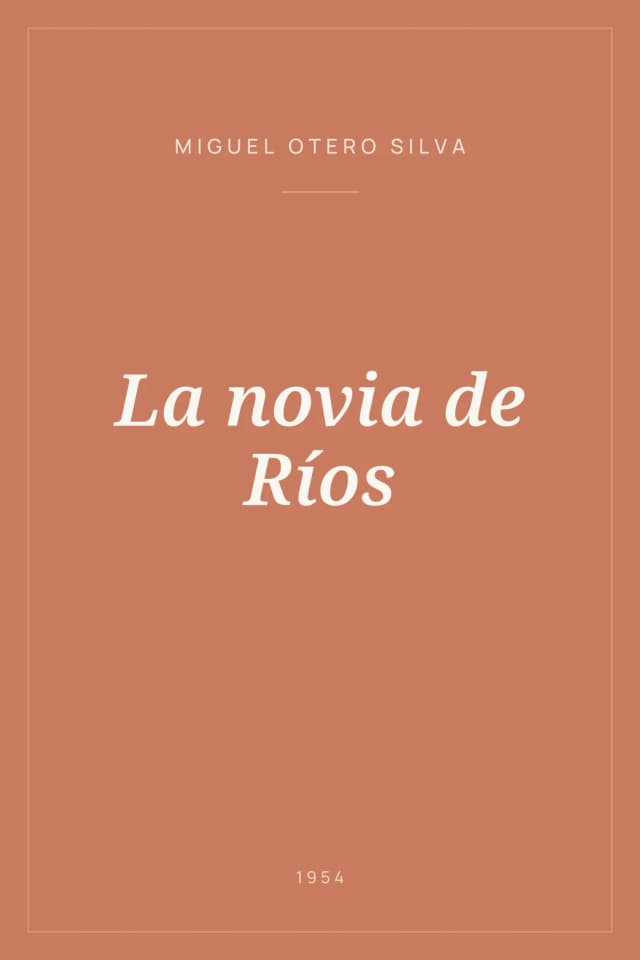 Portada de La novia de Ríos