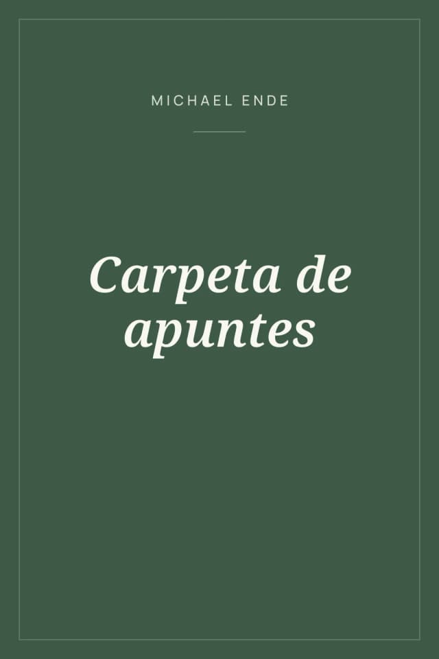 Portada de Carpeta de apuntes