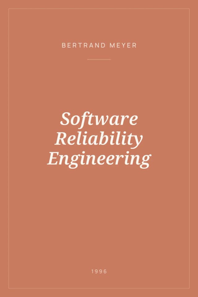 Portada de Software Reliability Engineering