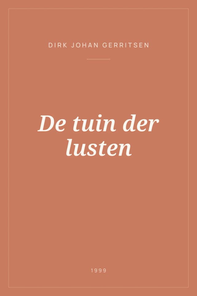 Portada de De tuin der lusten