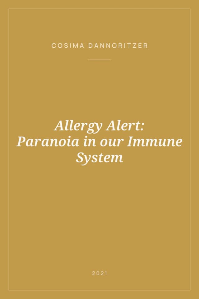 Portada de Allergy Alert: Paranoia in our Immune System