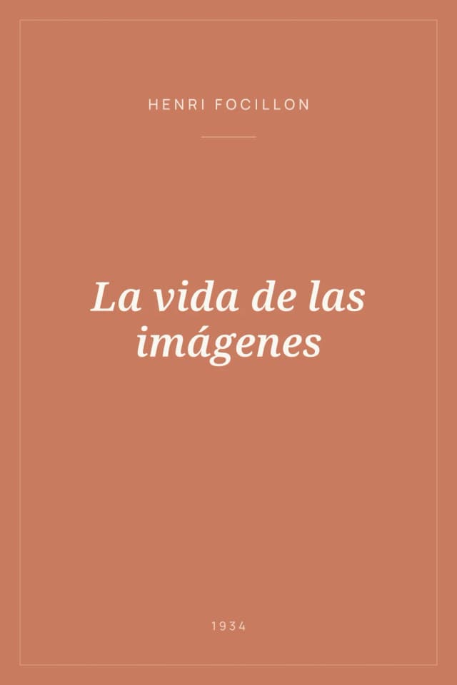 Portada de La vida de las imágenes