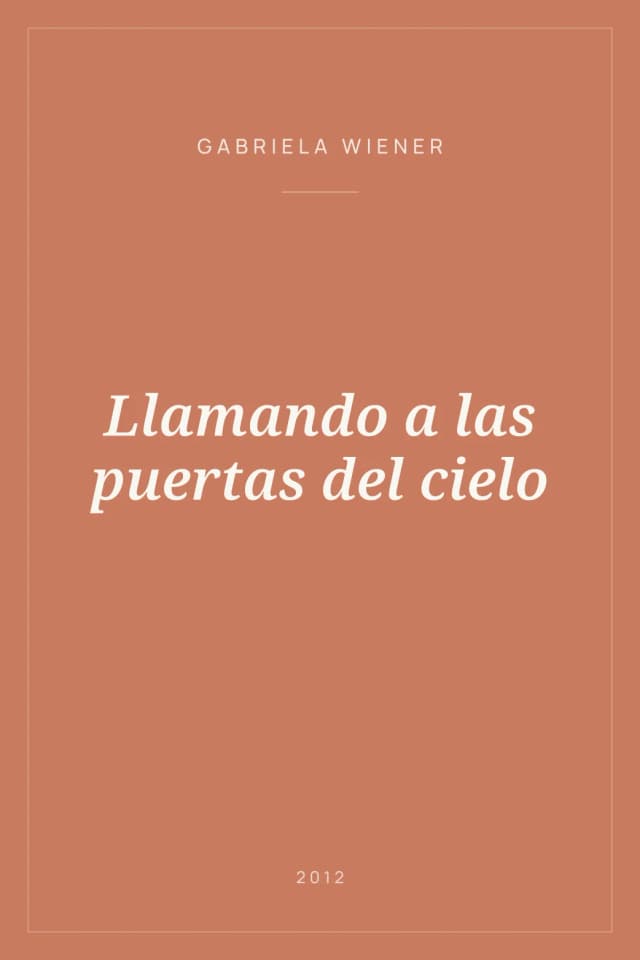 Portada de Llamando a las puertas del cielo