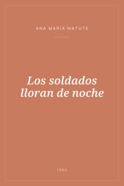 Portada de Los soldados lloran de noche