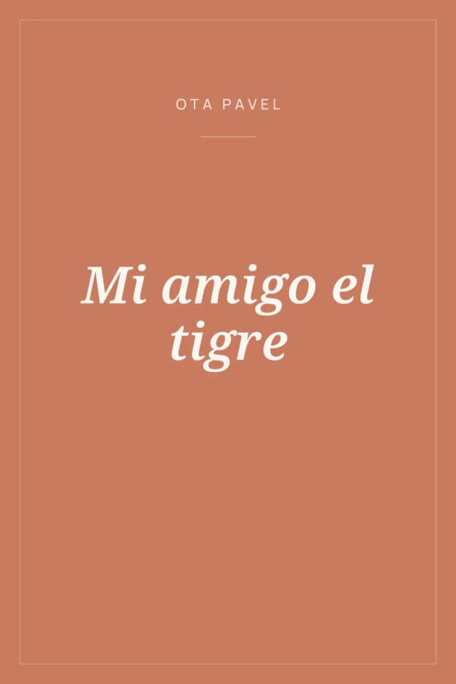 Portada de Mi amigo el tigre
