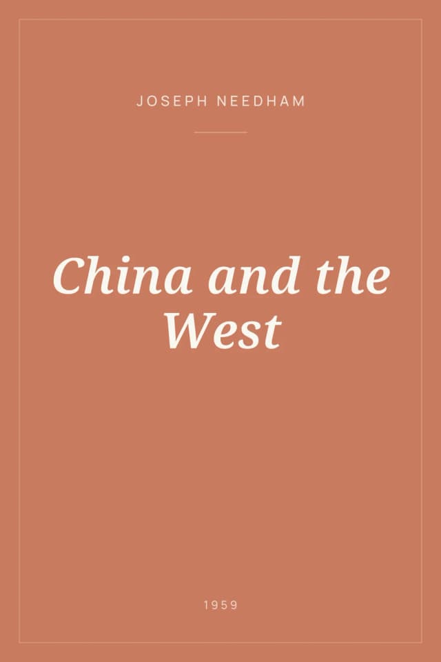 Portada de China and the West