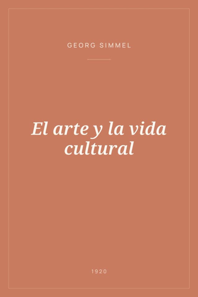 Portada de El arte y la vida cultural