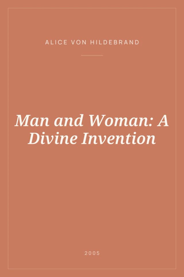 Portada de Man and Woman: A Divine Invention