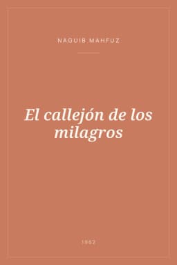 Portada de El callejón de los milagros