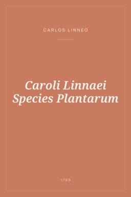 Portada de Caroli Linnaei Species Plantarum