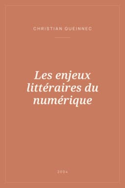 Portada de Les enjeux littéraires du numérique