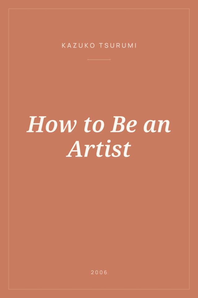 Portada de How to Be an Artist