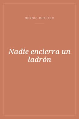 Portada de Nadie encierra un ladrón