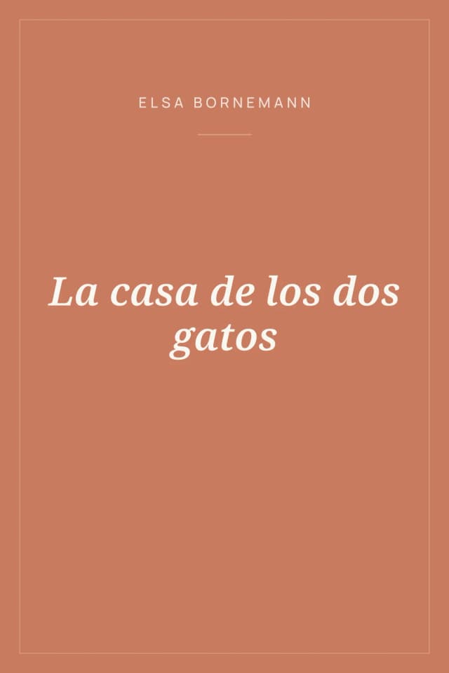 Portada de La casa de los dos gatos
