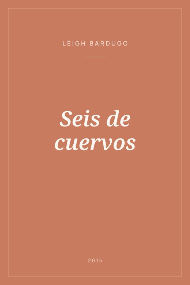 Portada de Seis de cuervos