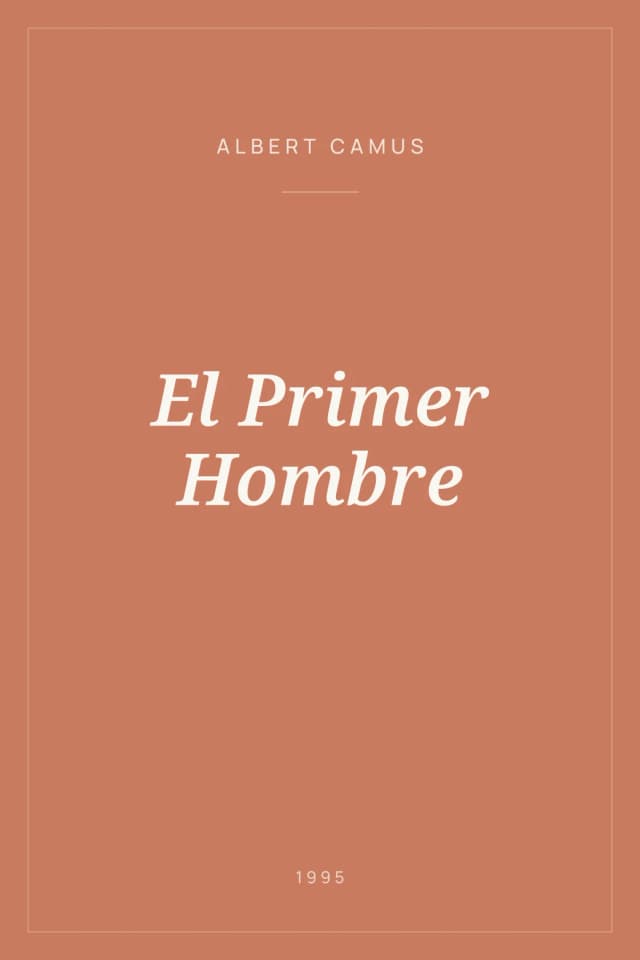 Portada de El Primer Hombre