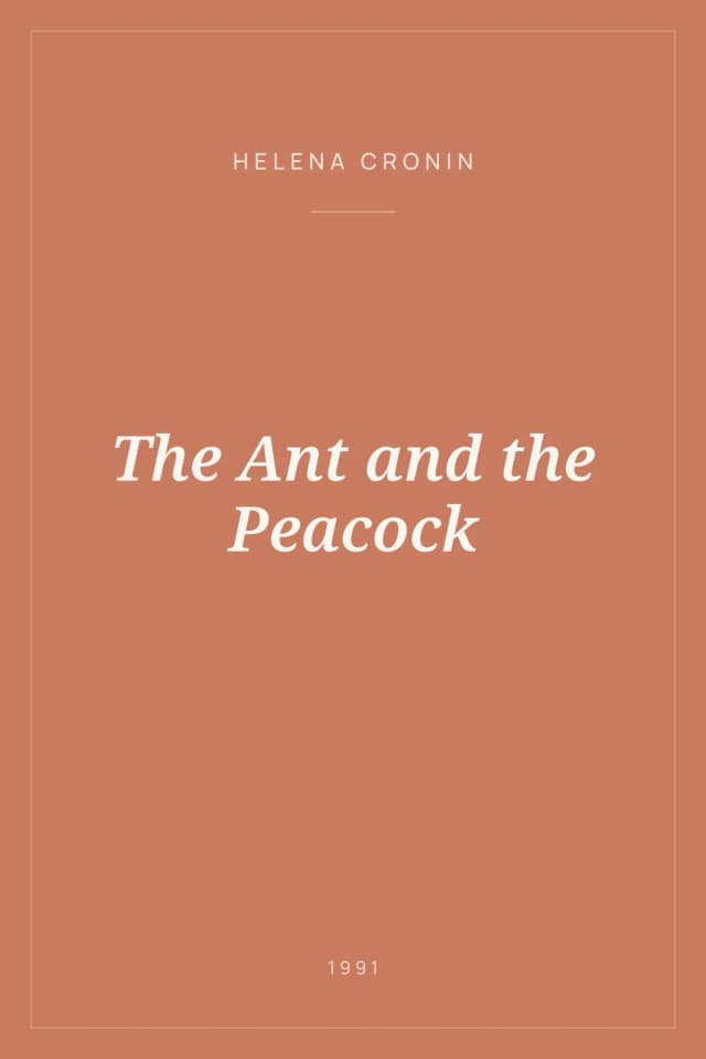 Portada de The Ant and the Peacock
