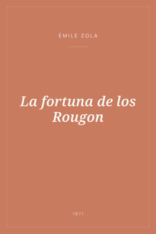 Portada de La fortuna de los Rougon