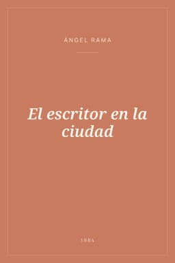 Portada de El escritor en la ciudad
