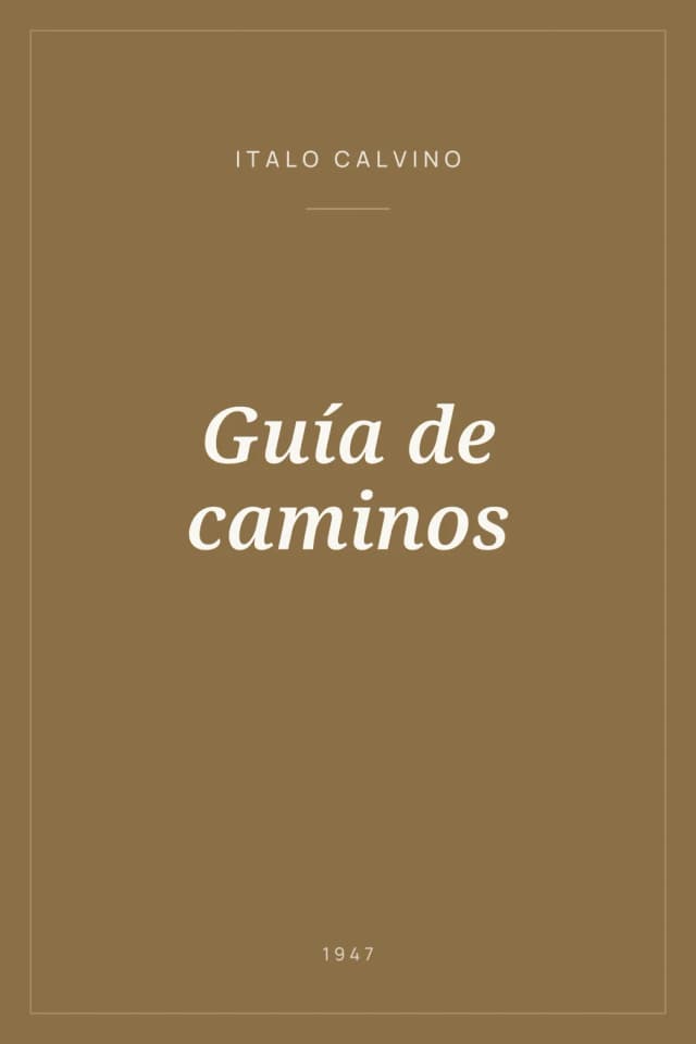 Portada de Guía de caminos
