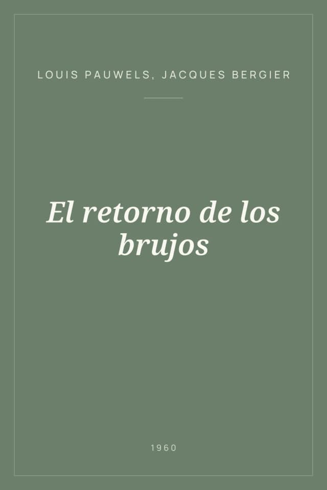 Portada de El retorno de los brujos