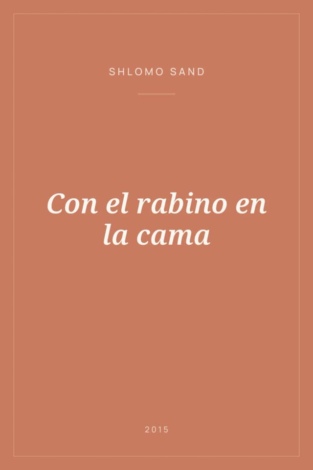 Portada de Con el rabino en la cama
