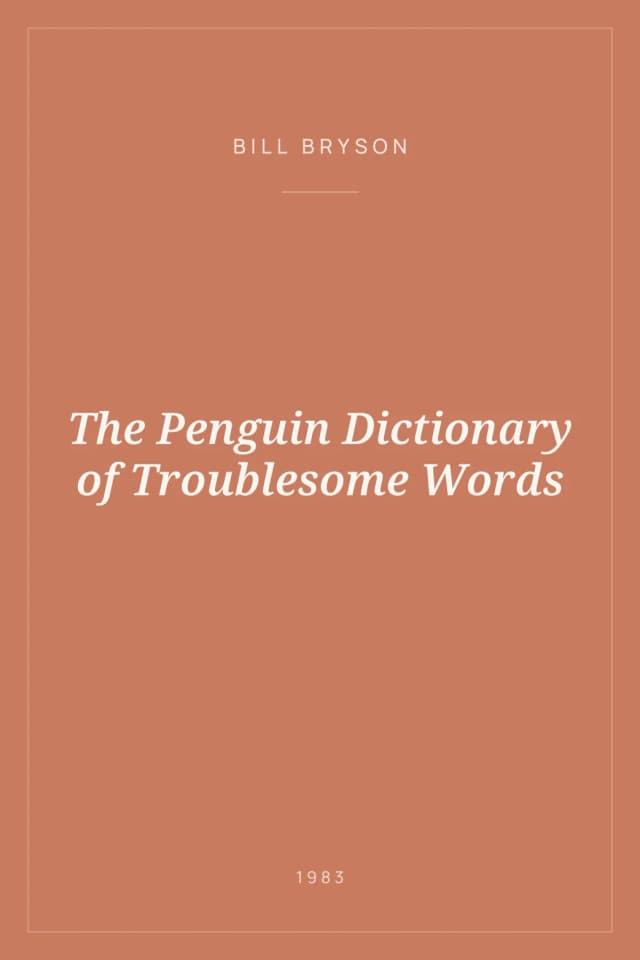 Portada de The Penguin Dictionary of Troublesome Words