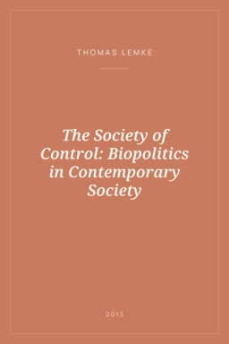 Portada de The Society of Control: Biopolitics in Contemporary Society