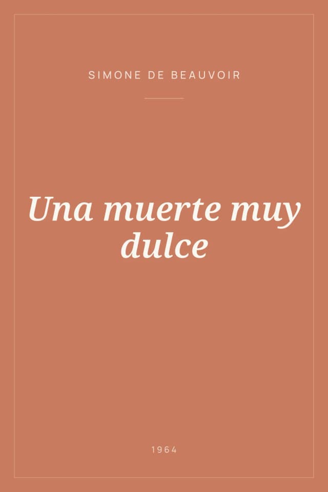 Portada de Una muerte muy dulce