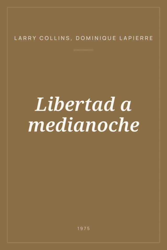 Portada de Libertad a medianoche