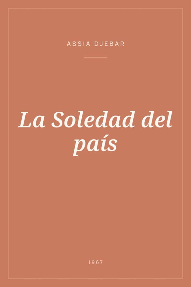 Portada de La Soledad del país