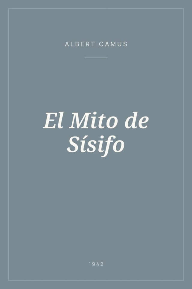 Portada de El Mito de Sísifo