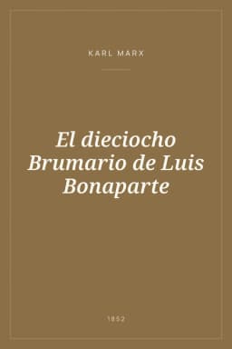 Portada de El dieciocho Brumario de Luis Bonaparte