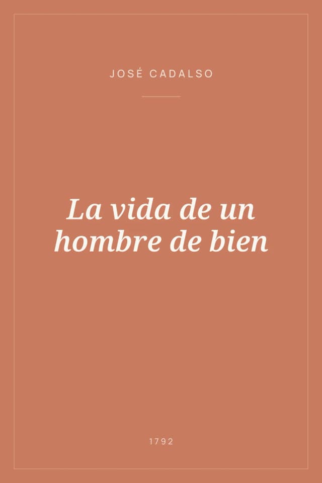 Portada de La vida de un hombre de bien