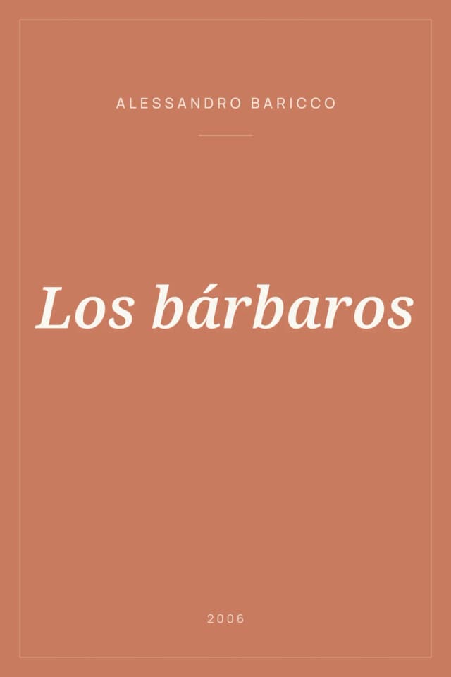 Portada de Los bárbaros